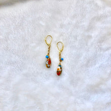 Load image into Gallery viewer, Oyster Copper Turquoise Earrings
