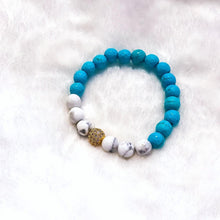 Load image into Gallery viewer, Turquoise and Howlite Bracelet
