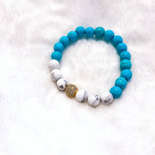 Load image into Gallery viewer, Turquoise and Howlite Bracelet
