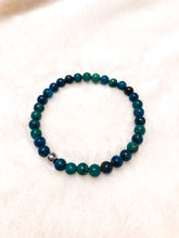 Load image into Gallery viewer, Men&#39;s Green/Blue Chrysocolla Bracelet
