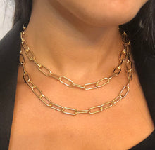 Load image into Gallery viewer, Layered Paperclip Chain Necklace
