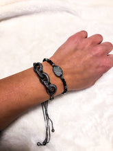 Load image into Gallery viewer, Pave Tag &amp; Onyx Bolo Bracelet
