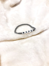 Load image into Gallery viewer, Silver Nope Bracelet
