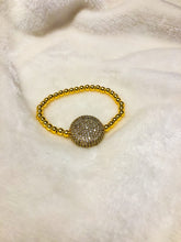 Load image into Gallery viewer, CZ Pave Coin Bracelet
