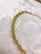 Load image into Gallery viewer, Pearl &amp; Pave Anchor Chain Necklace
