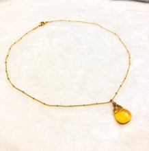 Load image into Gallery viewer, Gold Quartz Satellite Necklace
