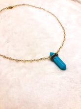 Load image into Gallery viewer, Turquoise Crystal &amp; Moonstone Necklace
