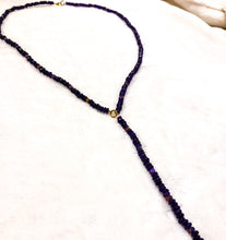 Load image into Gallery viewer, Purple Jade Y-Necklace
