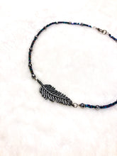 Load image into Gallery viewer, Rainbow Hematite Feather Choker
