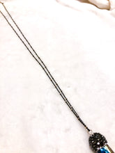 Load image into Gallery viewer, Rainbow Hematite &amp; Dainty Chain Necklace
