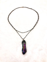 Load image into Gallery viewer, Rainbow Hematite &amp; Dainty Chain Necklace
