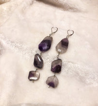 Load image into Gallery viewer, Amethyst Drop Earrings
