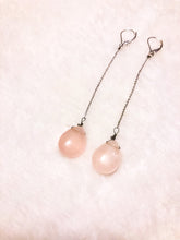 Load image into Gallery viewer, Rose Quartz Drop Earrings
