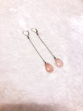 Load image into Gallery viewer, Rose Quartz Drop Earrings
