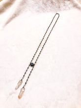 Load image into Gallery viewer, Labradorite &amp; Quartz Y-Lariat Necklace
