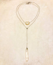 Load image into Gallery viewer, Crystal Quartz Y Necklace
