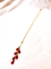 Load image into Gallery viewer, Cherry Quartz Leaves Necklace
