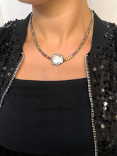 Load image into Gallery viewer, Rainbow Hematite &amp; Pearl Necklace
