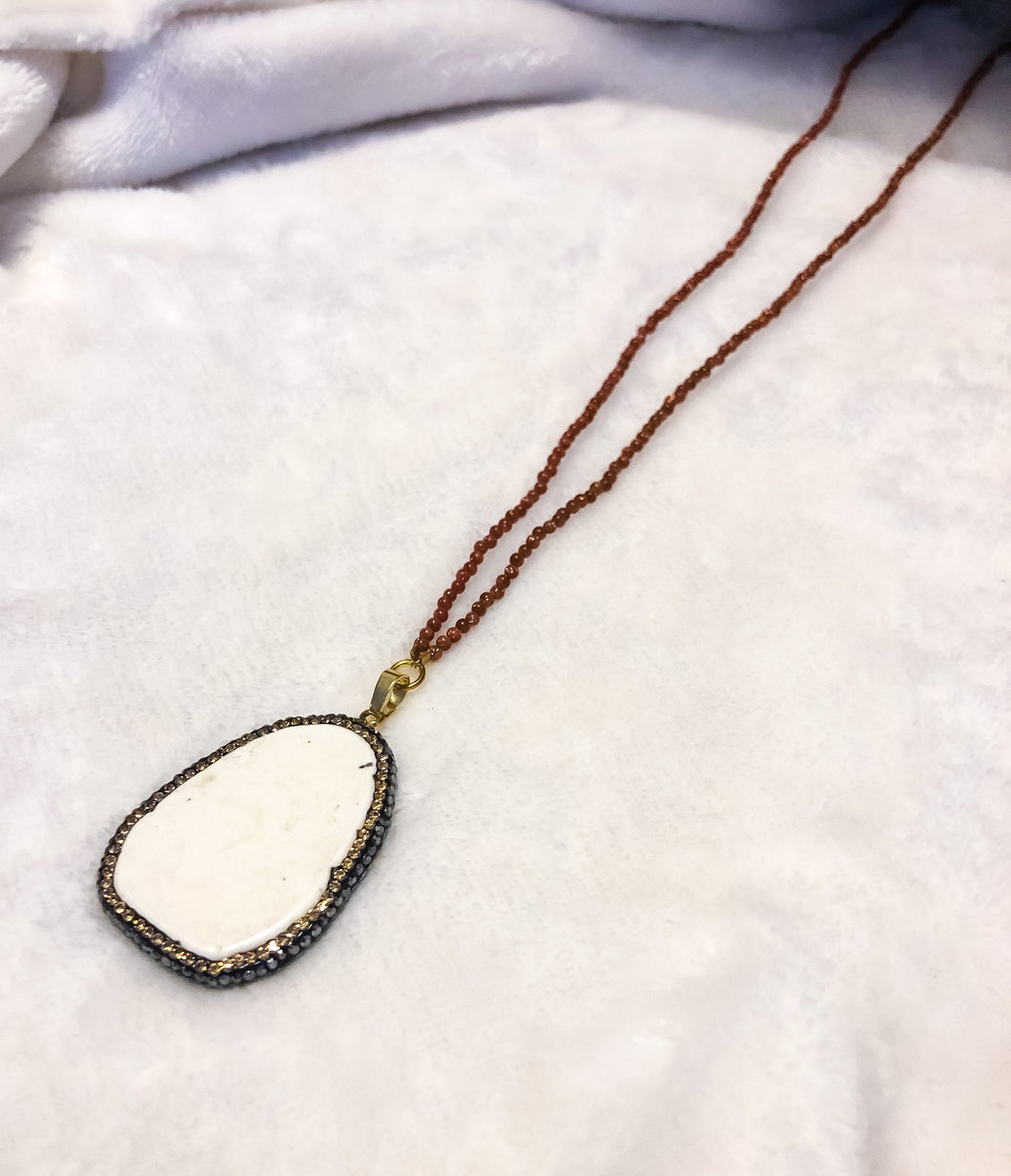 Sandstone & Howlite Necklace