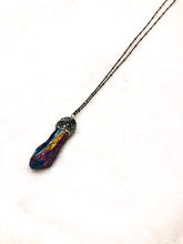 Load image into Gallery viewer, Rainbow Hematite &amp; Dainty Chain Necklace
