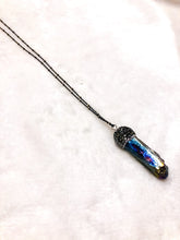 Load image into Gallery viewer, Rainbow Hematite &amp; Dainty Chain Necklace
