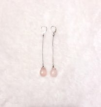 Load image into Gallery viewer, Rose Quartz Drop Earrings
