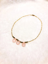 Load image into Gallery viewer, Triple Rose Quartz Necklace
